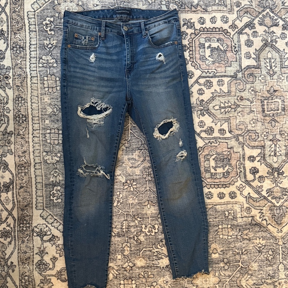 Aeropostale High-Rise Blue Denim